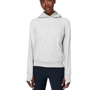 Lululemon Scuba Pullover Heathered Core Ultra Light Grey Size 4